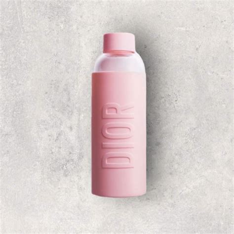 dior glass water bottle